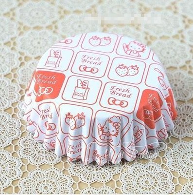 【vivian zaka】hello kitty 麵包點心烤箱專用紙托~圓形(特價$55/30各)