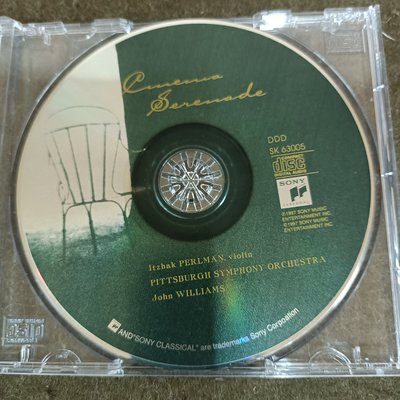 長春舊貨行 Cinema Serenade  帕爾曼的電影琴聲   帕爾曼 約翰威廉斯 CD 裸片 (Z52)