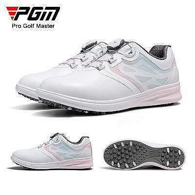 【現貨】新款高爾夫女士球鞋 防側滑運動鞋 旋鈕鞋帶golf鞋子