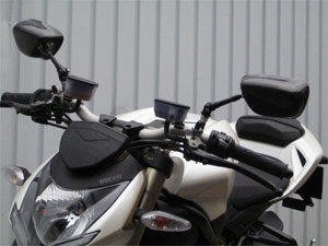DNS部品 日本 Riding House Ducati Monster 696 796 1100 Streetfighter 碳纖維後照鏡