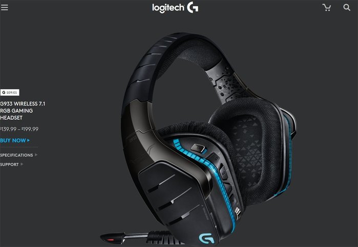 開發票全新羅技logitech G933 Artemis Spectrum Rgb 7 1聲道環繞音效遊戲專用耳機麥克風 Yahoo奇摩拍賣