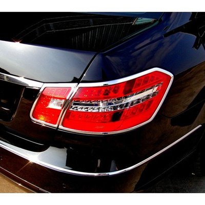 【JR佳睿精品】2009-2013 Benz E W212 改裝 鍍鉻 後燈框 尾燈 飾框 亮條 電鍍 配件 飾條