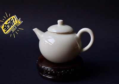 日本平安春峰 平安晃雲造甜白釉后手急須京燒煎茶茶具茶壺 陶瓷
