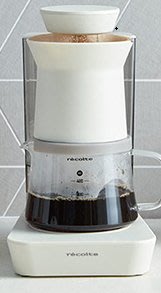 recolte 麗克特 Rain Drip 花灑萃取咖啡機(RDC-1 一機二用) 仿手沖悶蒸沖泡方式- 香草白 咖啡壼