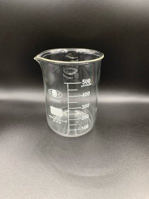 500ml 玻璃燒杯 低型燒杯 刻度燒杯