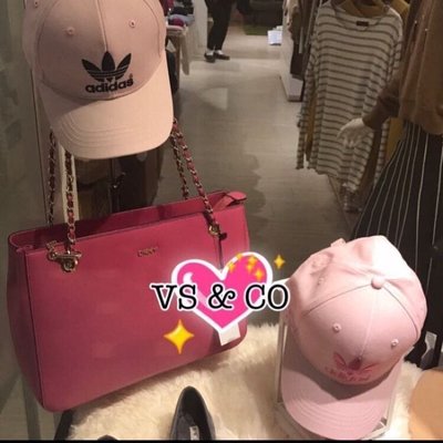❤️VS & CO❤️現貨 Adidas經典logo粉色棒球帽