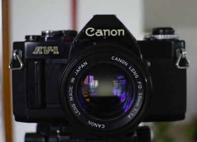 二手相機  佳能av1膠片單反 帶nfd 50mm F1.