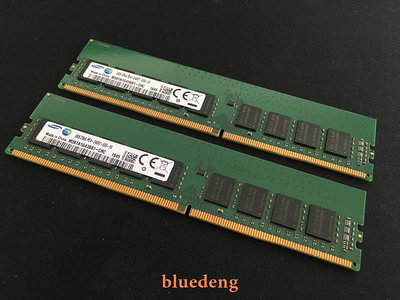 原廠 三星 8G 2RX8 PC4-2400T DDR4 純ECC 8GB UDIMM 伺服器記憶體