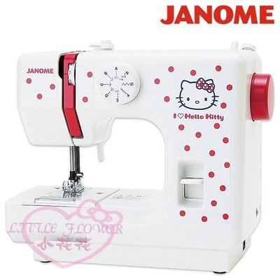 ♥小公主日本精品♥hello kitty 凱蒂貓 Janome 縫紉機裁縫機 居家生活裁縫衣 紅點款 56879803