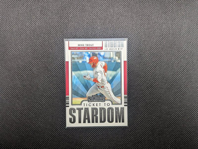 2021 Panini Contenders Ticket to Stardom Mike Trout #TTS-MT Los Angeles Angels