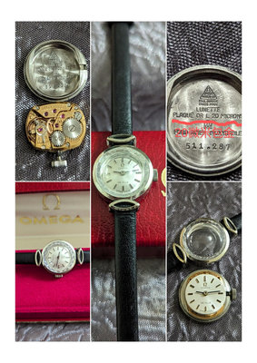 罕見1960年代停產（（盒裝））,OMEGA特殊錶耳，手上鍊機械女錶