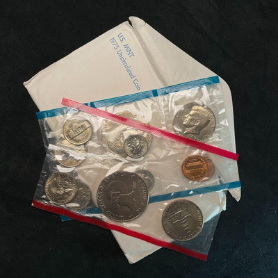 錢幣郵幣撿漏 1975年美國硬幣套裝 含獨立200周年紀念