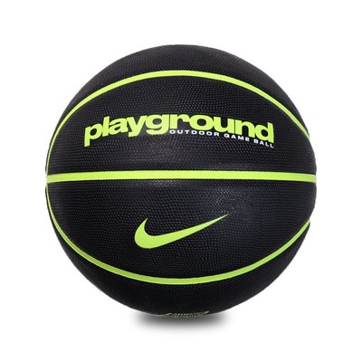 NIKE EVERYDAY PLAYGROUND 8P 籃球 耐磨 顆粒 室內外 黑綠 標準7號球