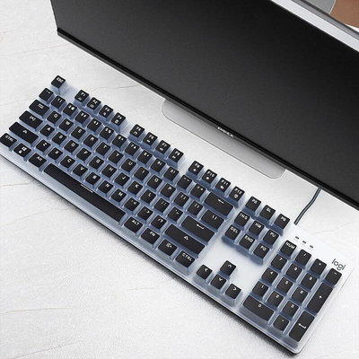 羅技 K845 K835 機械鍵盤保護套羅技矽膠保護套薄膜透明黑色粉色