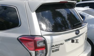 【車王汽車精品百貨】Subaru Forester 森林人 中尾翼 壓尾翼 改裝尾翼 定風翼 未烤漆 素材