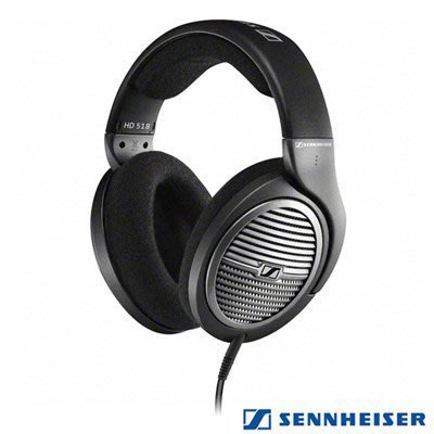 聲海 SENNHEISER 高傳真立體聲全罩式耳機 HD518 HD-518