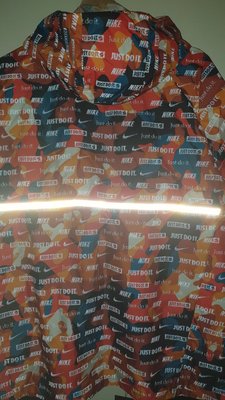 ANiMa™ Nike 夜跑 全 橘色 迷彩 反光 熱身衣 2xl  安全 男 外套