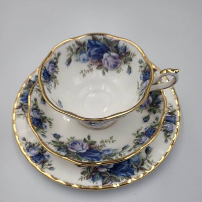 Royal Albert 月光玫瑰 花茶杯盤三件組