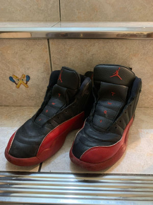 Jordan12  童鞋  紅黑  3Y
