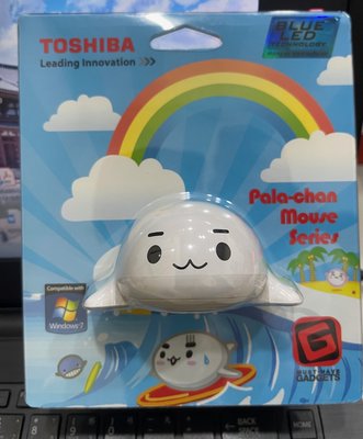 全新 買一送二 TOSHIBA 東芝 Pala-chan Mouse 超卡哇伊 滑鼠(白色) ~~台南市可面交