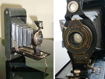 御寶閣Viboger~~古董柯達老相機 Kodak 2A Folding Autographic Brownie~~