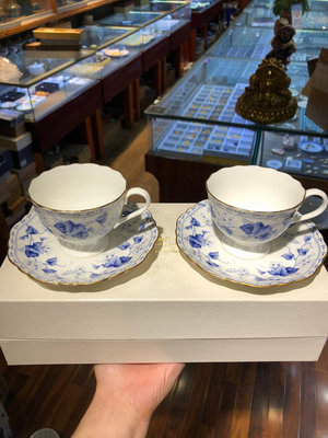 日本回流瓷器鳴海 咖啡杯 Narumi 紅茶杯 鎏金骨瓷茶具