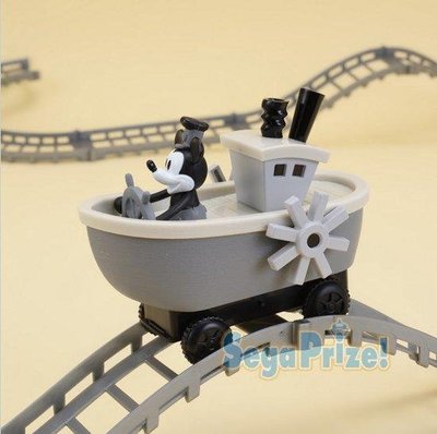 SEGA 景品 PM 迪士尼 米奇 90週年 電動蒸汽船軌道組 含馬達 (167684)