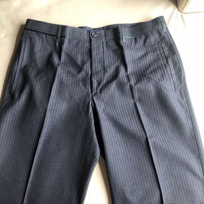 [品味人生]保證正品 Prada 黑色條紋 西裝褲 工作褲 size 50 (P2)