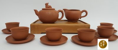 【藏寶茶倉】免運 中國早期紅土茶具組 泡茶盤 竹製茶盤 旅行茶具