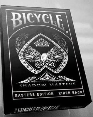 美國原廠Bcycle撲克牌 Shadow Masters闇影大師牌 ~黑色漸層印刷 超優質感~ 鬼牌條碼可預言