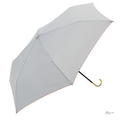 代購日本 because 斜條紋輕量折疊晴雨兩用傘