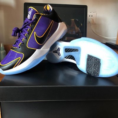 【正品】全新 Nike Kobe 5 Protro Lakers  紫金 籃球鞋 CD4991-500