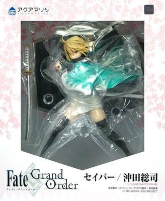 日本正版 AQUAMARINE Fate/Grand Order FGO 沖田總司 櫻Saber 1/7 公仔 日本代購