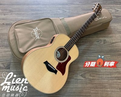 『立恩樂器』免運分期 專賣 Taylor GS Mini E-Walnut 面單 胡桃木 側背板 單板 旅行吉他 36吋