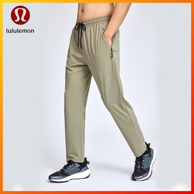 Coco衫-Lululemon 新款瑜伽男褲,帶可調節彈力抽繩和口袋,適合透氣舒適的跑步褲 c656-質量保障
