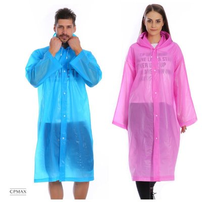 CPMAX 超便攜 EVA環保磨砂輕便雨衣 可重複使用 成人雨衣 男雨衣 女雨衣 輕便雨衣 半透明雨衣【O33】