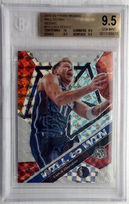 2019-20 Mosaic Will to Win #1 Mosaic Luka Doncic BGS9.5