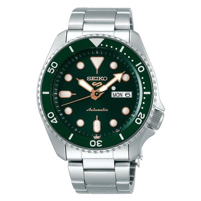 【金台鐘錶】SEIKO精工 5號盾牌 SRPD63K1 機械錶 潛水表 動力儲存41小時 43mm(金指針x綠水鬼)