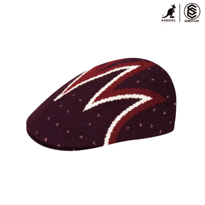 KANGOL 507 SHOCK WAVE DESCRIPTION 紫紅 棉質報童帽 鴨舌帽 小偷帽 彈性小偷帽 正版