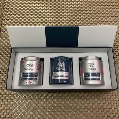 英國自購入Whittard品牌正品。                         全新英國茶罐精裝3種口味