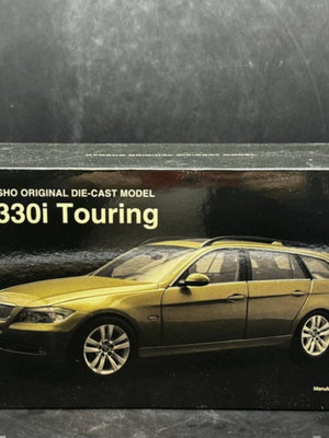 [Kyosho]BMW 330i Touring 寶馬3系旅行轎車模型 1/18 金色 E91-原創