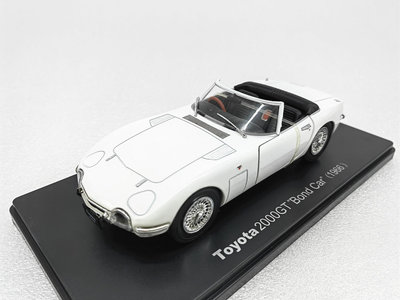 【熱賣精選】汽車模型 車模 收藏模型1/24 豐田 2000GT Bont Car 1966 合金車模型 兩開門