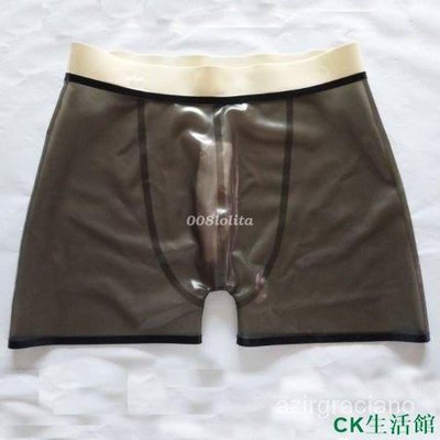 CK生活館100% 乳膠橡膠 Gummi 黑色性感短褲三角褲尺寸 XS-XXL 3C7Z