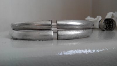 藏寶閣 （老銀飾品）清代老銀鐲子素面鐲子實心的扁圓的不是正圓男人可以佩帶的老銀鐲 Cchg7160