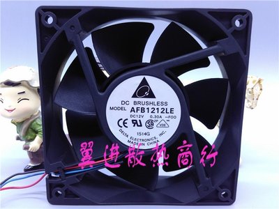 熱銷 臺達 AFB1212LE 12V 0.30A 12038 12cm 3線 機箱 電源 服務器風扇*