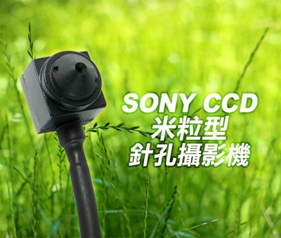 日本SONY CCD世界最小針孔鏡頭可收音米粒型針孔攝影機鏡頭(高解析度/0.01LUX低照度)