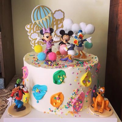 《瘋狂大賣客》Disney 迪士尼 米奇 米妮 布魯多 黛西 高飛 唐老鴨 可愛 童玩 療癒 蛋糕 創意 公仔 擺件 擺飾 玩具 造型 送禮 聖誕禮物 動漫