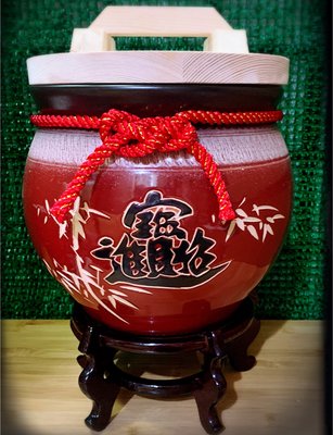 【Aileen藝品小舖】台灣🇹🇼鶯歌陶瓷5斤米甕 米缸 女人的聚寶盆 現貨供應