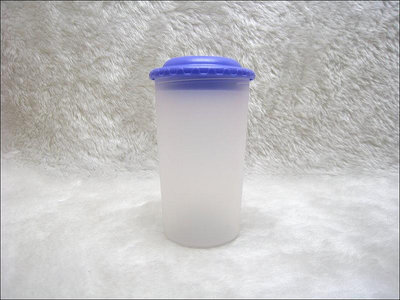 PP杯子-環保300旋轉水杯(實際300C.C.)-紫色杯蓋