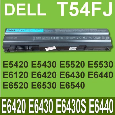 保三 DELL T54FJ 原廠電池 14R-4420 E5420 E5430 E5520 E5530 P8TC7